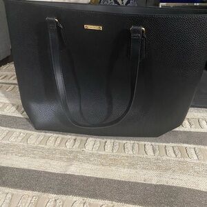 White House Black Market Black Tote NWOT